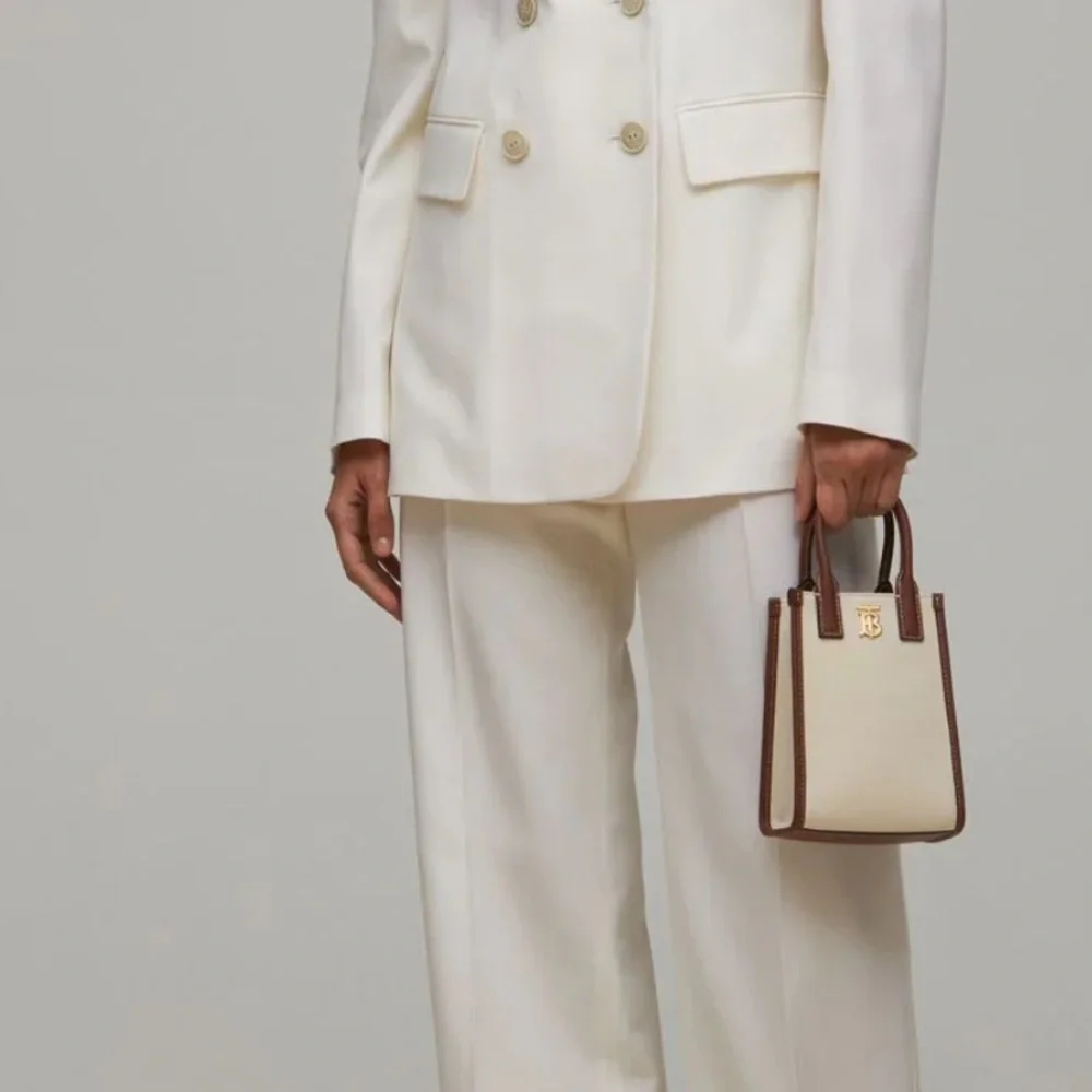 Burberry TB leather canvas phone tote - Picture 5 of 11